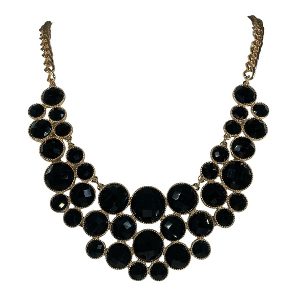 Fashion Gold Black Statement Necklace Set - Picture 12 of 15